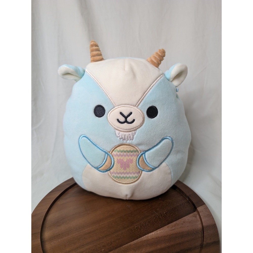Domingo the Blue Goat Squishmallow Plush with Easter Egg 8" No‎ Tag- Easter 2023